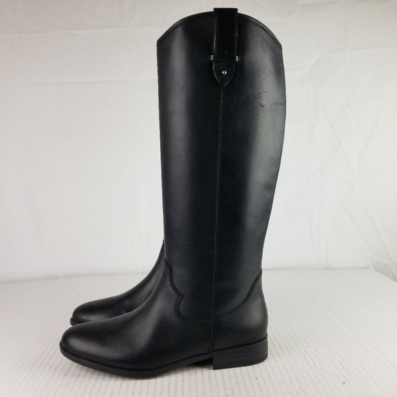 Frye Shoes - NIB Frye Sz 8 Black Leather Tall Boots $160